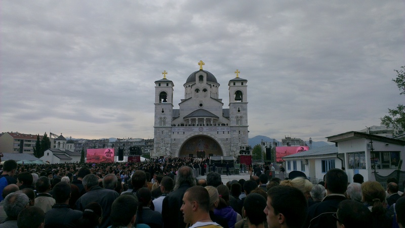 Освећење храма Христовог Васкрсења у Подгорици