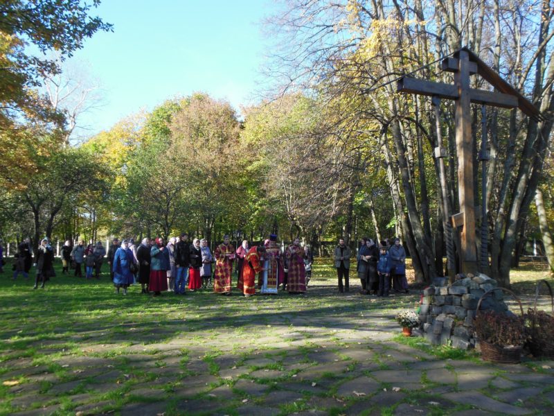Memorial service in Butovo, where thousends of martyrs died...