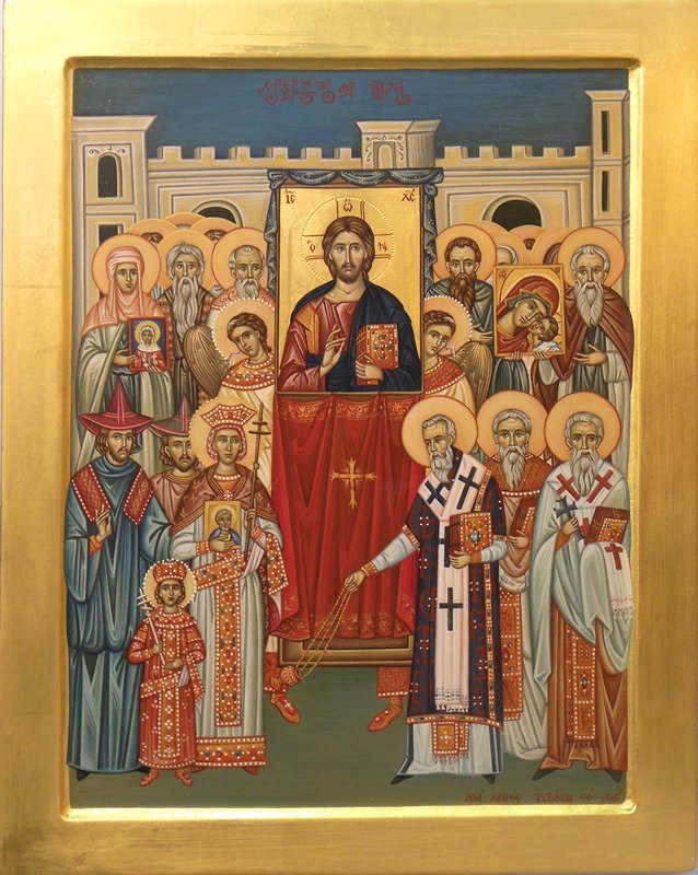 Korean icon of the Triumph of Orthodoxy