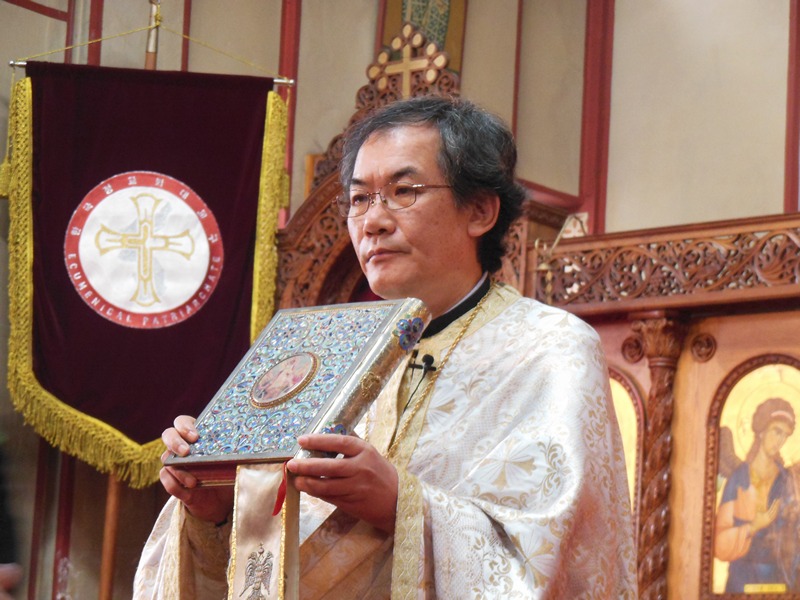 Divine Liturgy in St. Nicholas Orthodox Church in Seul, Korea