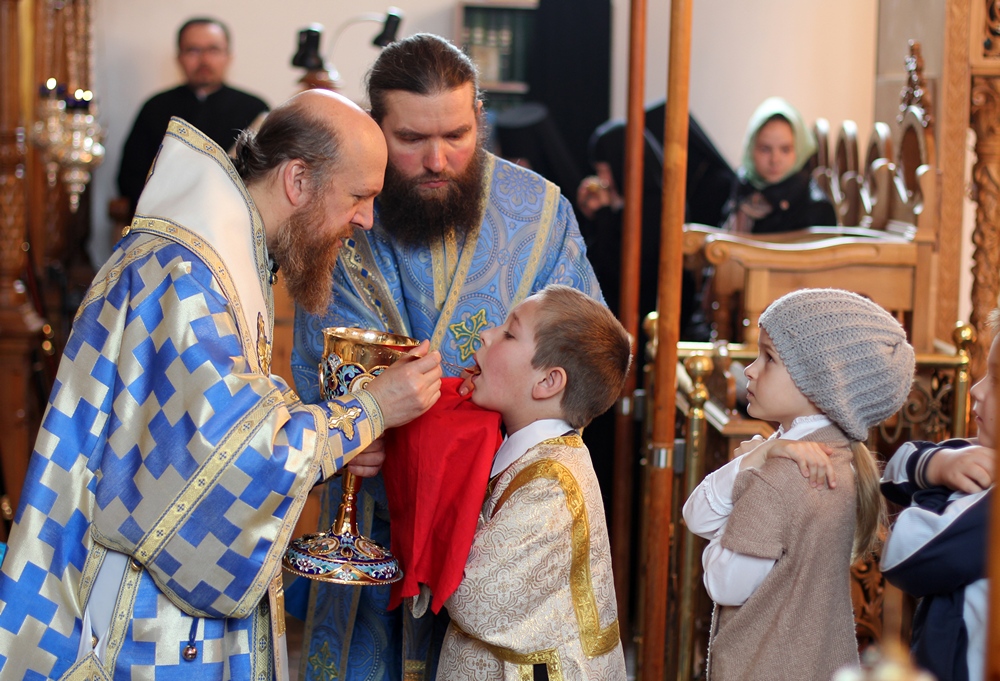 Holy Eucharist in Suprasl Monastery