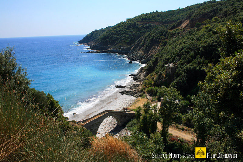 Peisaj in drum spre Manastirea Marea Lavra - Sfantul Munte Athos