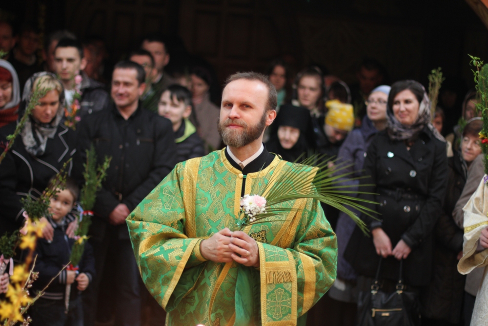 Deacon Adam at Palm Sunday