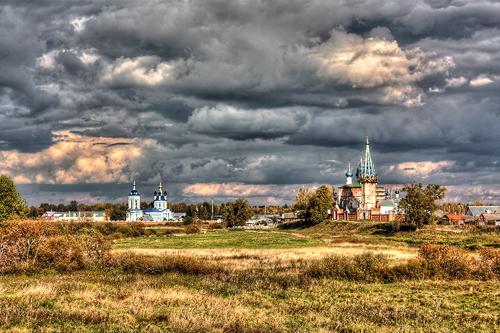 Uspensky monastery and former Annunciation monastery in the village of Dunilovo Shuya district, Ivan