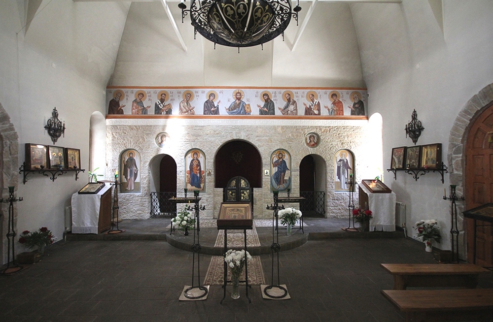 Interior of the Orthodox church in Semchoz close to Sergiev Posad