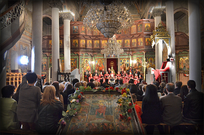 The church choir "St. Panteleimon" from Povardarska diocese.