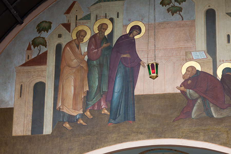 The apparition of Our Most Holy Lady the Theotokos to saint Sergius of Radonezh