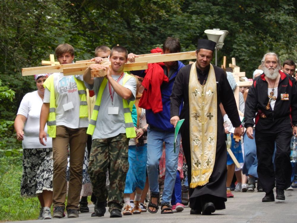 Pielgrzymi na Św. Górę Grabarkę
