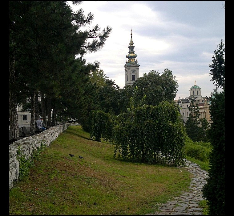 Саборна Црква, поглед са Каламегдана