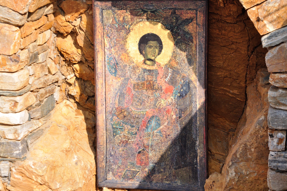 St.George icon on the coast of the Mount Athos