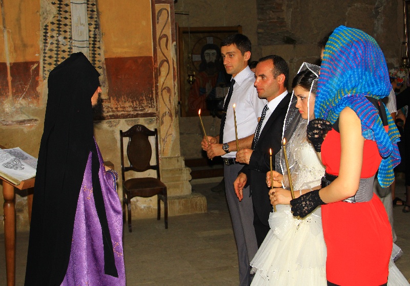 The weeding in Gelati monastery