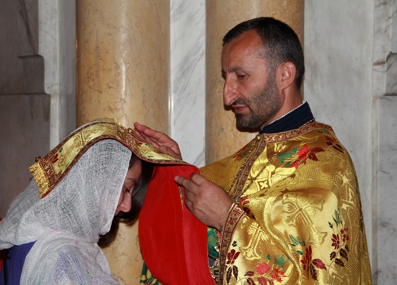 The Sacrament of Penance in Holy Trinity Cathedral in Tbilisi