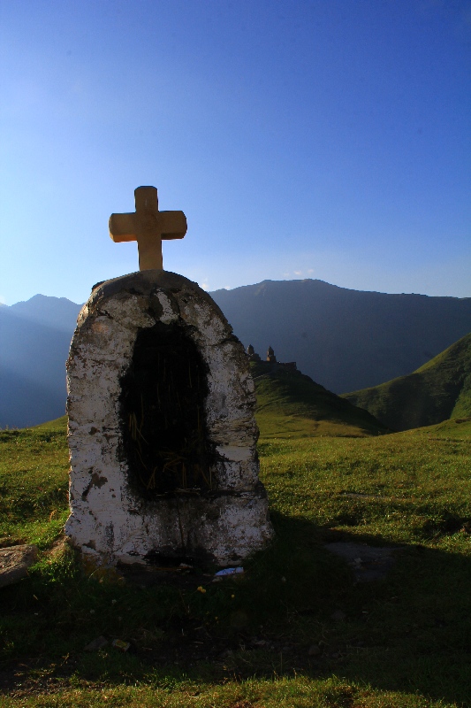 The chapel on the way to Kazbegi...