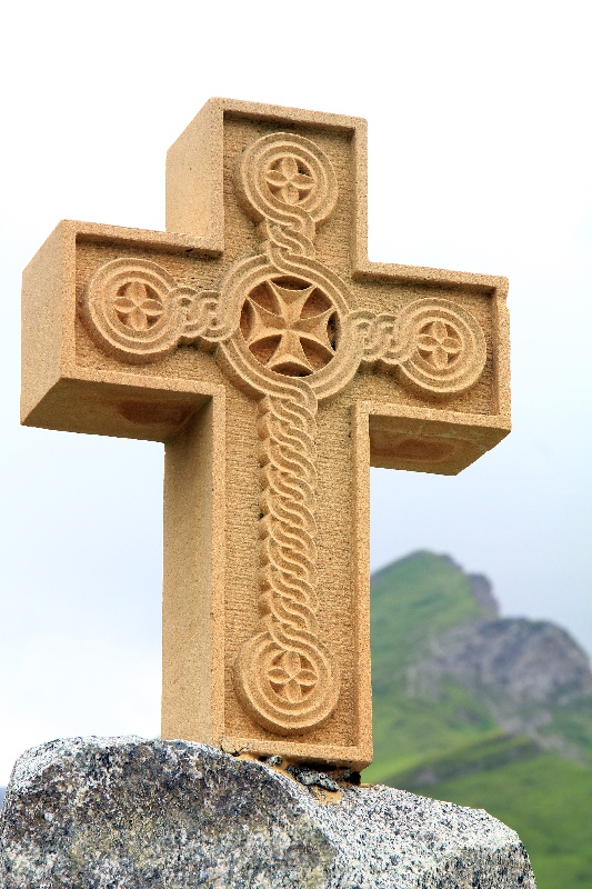 The cross somewhere in Georgian montains...