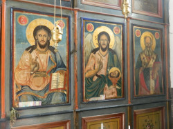 crkva 
Iconostasis from the church "St. Archangel Michael", village Krushevica, Mariovo, Macedonia. 
2015-03-25 12:19:03