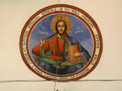 crkva 
Pantocrator from the church "St. Archangel Michael", village Krushevica, Mariovo, Macedonia. 
2015-03-25 12:19:33