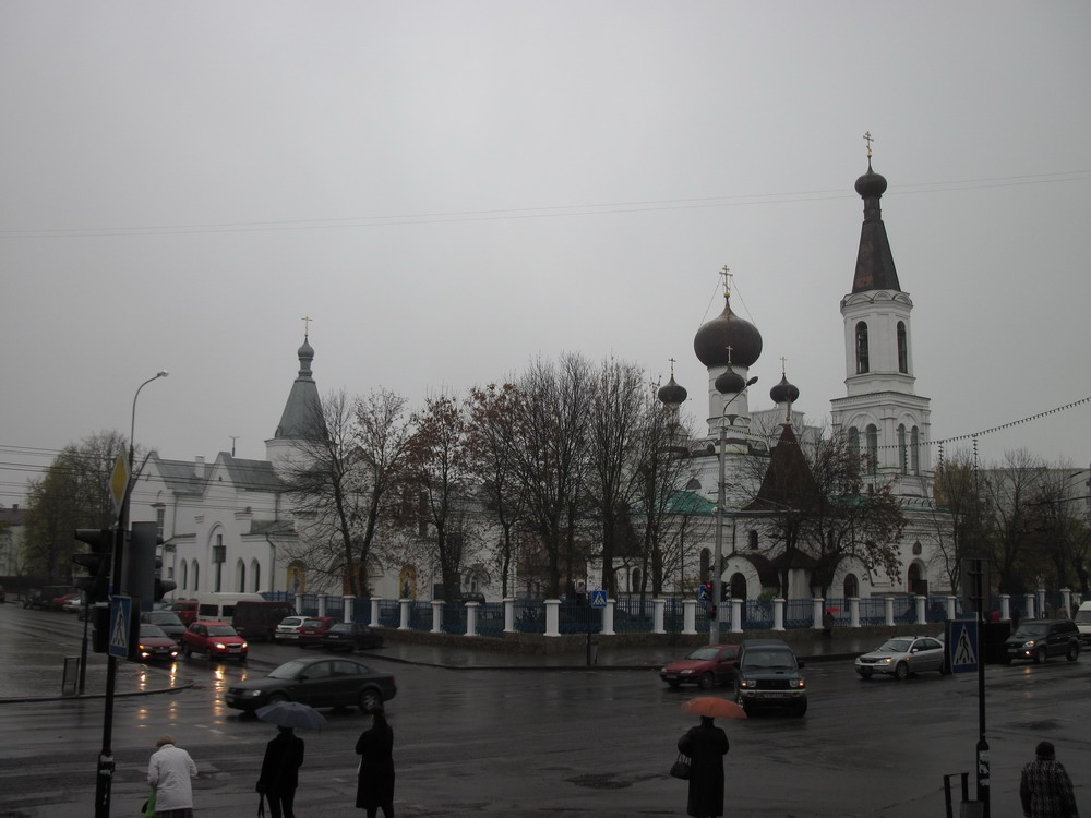 Магілёў. Кафедра. Дождж