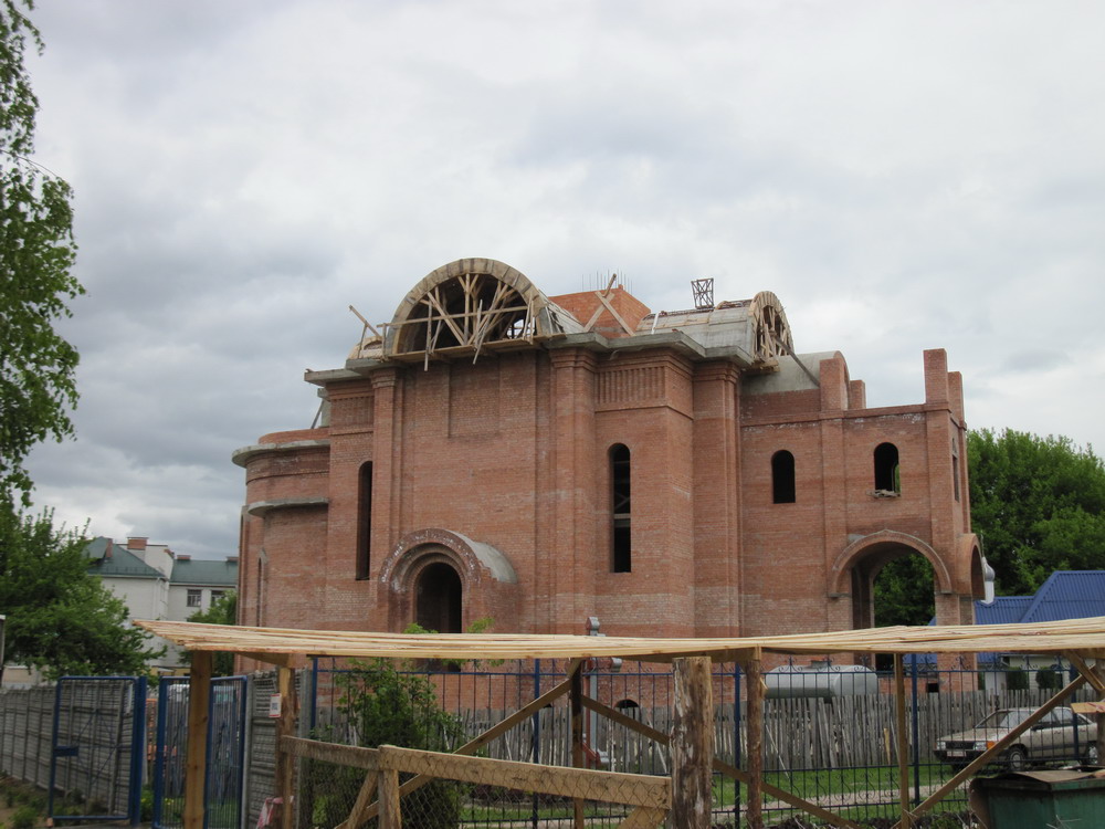 Будаўніцтва храма іконы Скорапаслушніца. Гомель. 2015 г.