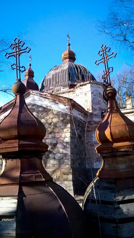 Flames on the ground - Kavilda St. Alexander Nevsky Church