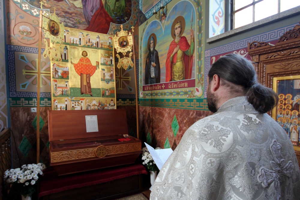The akathistos in from of the relics of St. priest-martyr Maksym Sandowich
