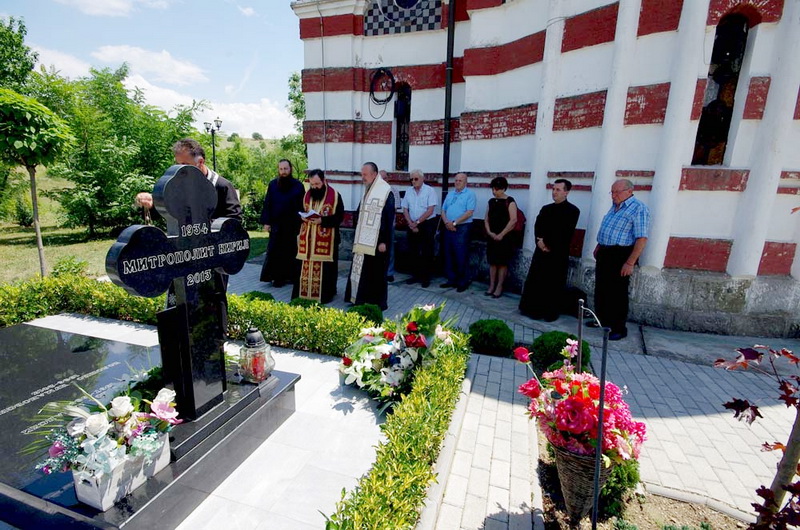 Memorial service in the Monastery of "St George" in Deljadrovce, Macedonia.