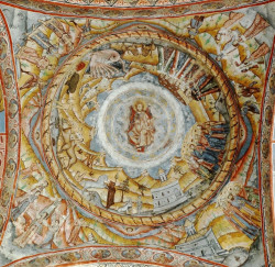 PALADA 
Mănăstirea Aninoasa (Argeș) - Iisus Pantocrator, frescă din pridvorul bisericii. 
2015-06-02 16:04:28