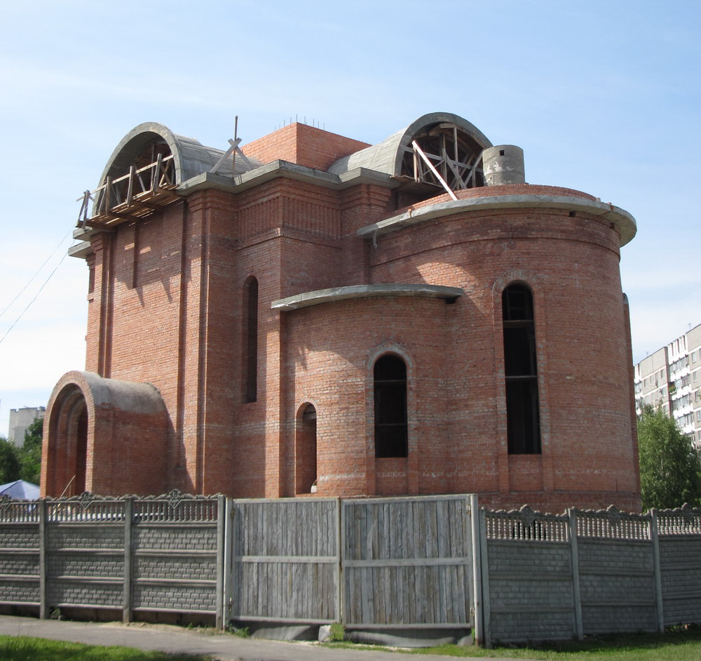Будаўніцтва царквы іконы Скорапаслушніцы ў Гомелі