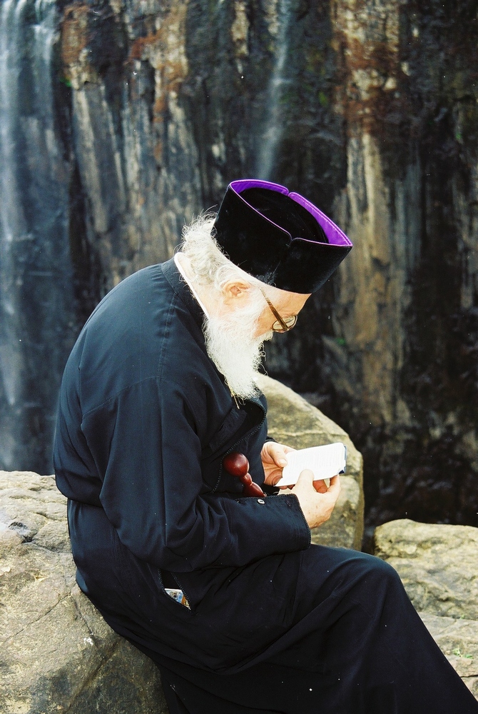 Archbishop Anastasios Yanulatos at Niagara Falls
