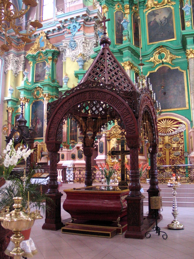 The relics of Three Saint Martyrs in Holy Spirit church in Vilnius