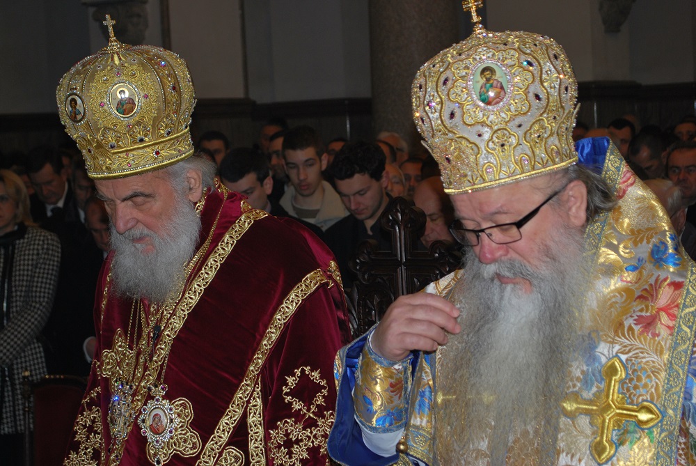 Патријарх Иринеј и владика Хризостом