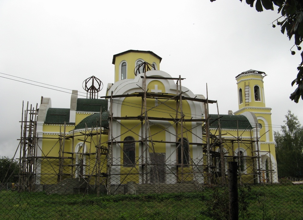Узвядзенне царквы Казанскай іконы Божай Маці.Брылёў.2008 г.