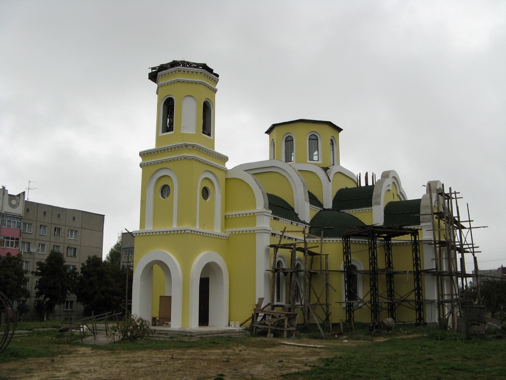 Узвядзенне царквы Казанскай іконы Божай Маці.Брылёў.2008 г.
