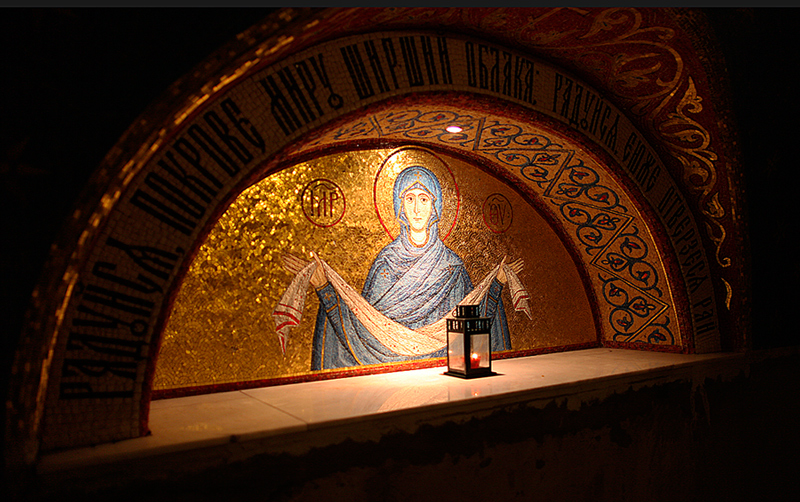 Intercession of the Theotokos / Радуйся, Покрове миру, ширший облака!