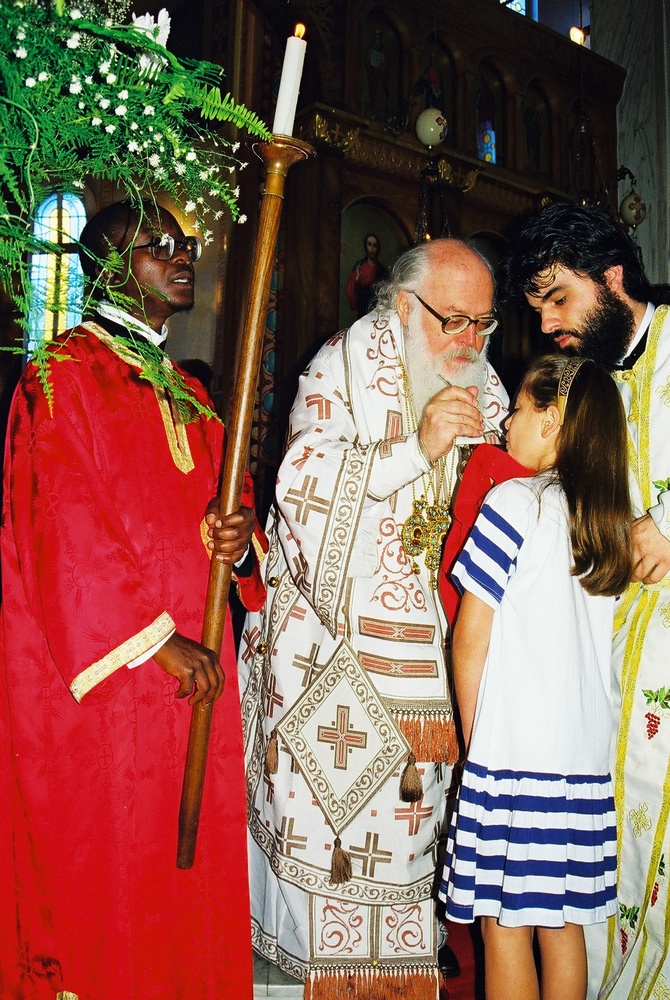 Holy Communion in Orthodox cathedral in Harrare