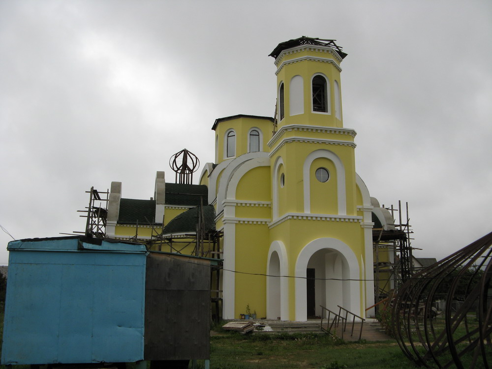 Узвядзенне царквы Казанскай іконы Божай Маці.Брылёў.2008 г.