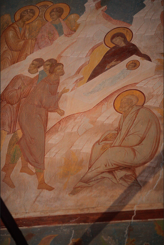 Fresco by st. Dionisiy / Рождество. Фреска св. Дионисия Премудрого из Ферапонтова монастыря 