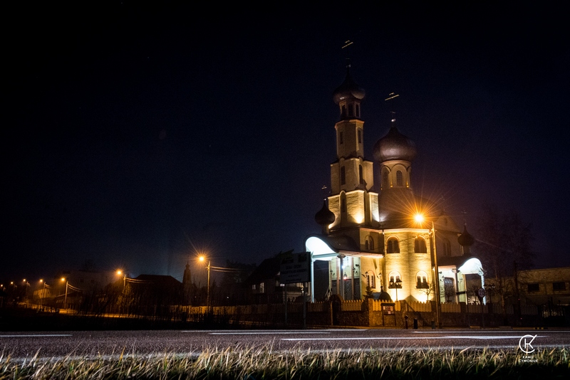 St Panteleimon church during the night