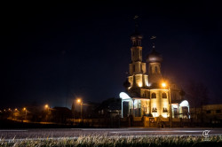 kanik 
St Panteleimon church during the night 
2016-01-25 19:01:17
