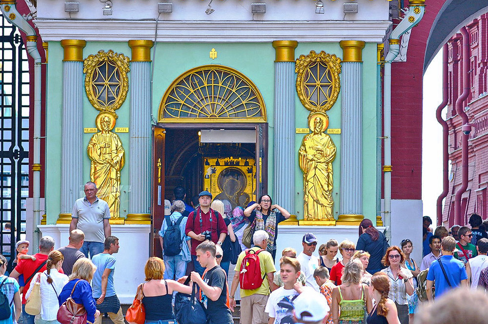 Москва. Центр. Часовня Иверской иконы Божией Матери.