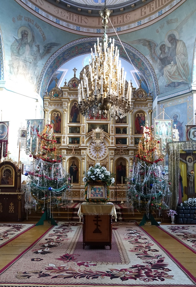Interior of the Orthodox church in Zabłudów 