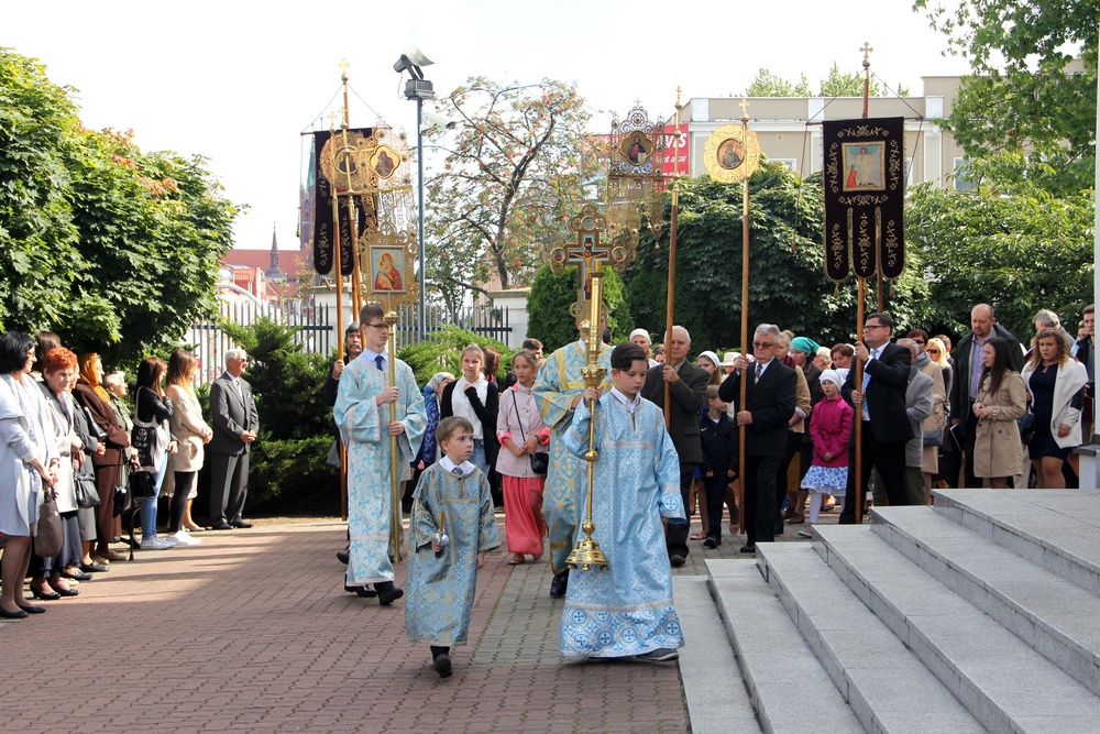 Procession in St. Nicholas Orthodox Cathedral in Białystok