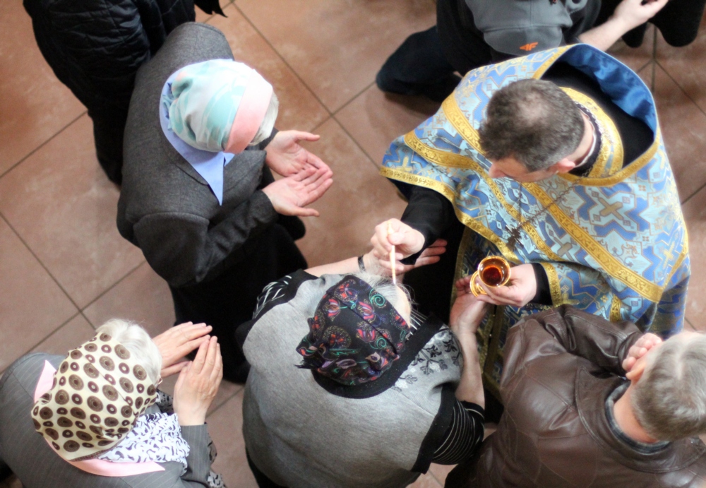 Anointing of the sick in Zwierki Convent