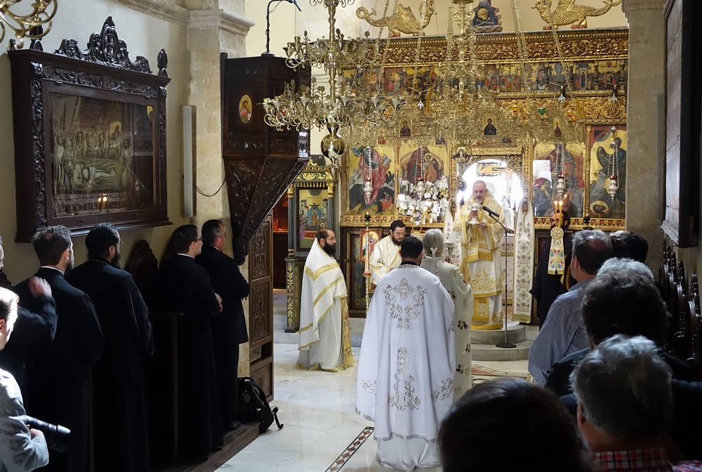 Metropolitan of France Emmanuel celebrates Divine Liturgy in Gonia monastery