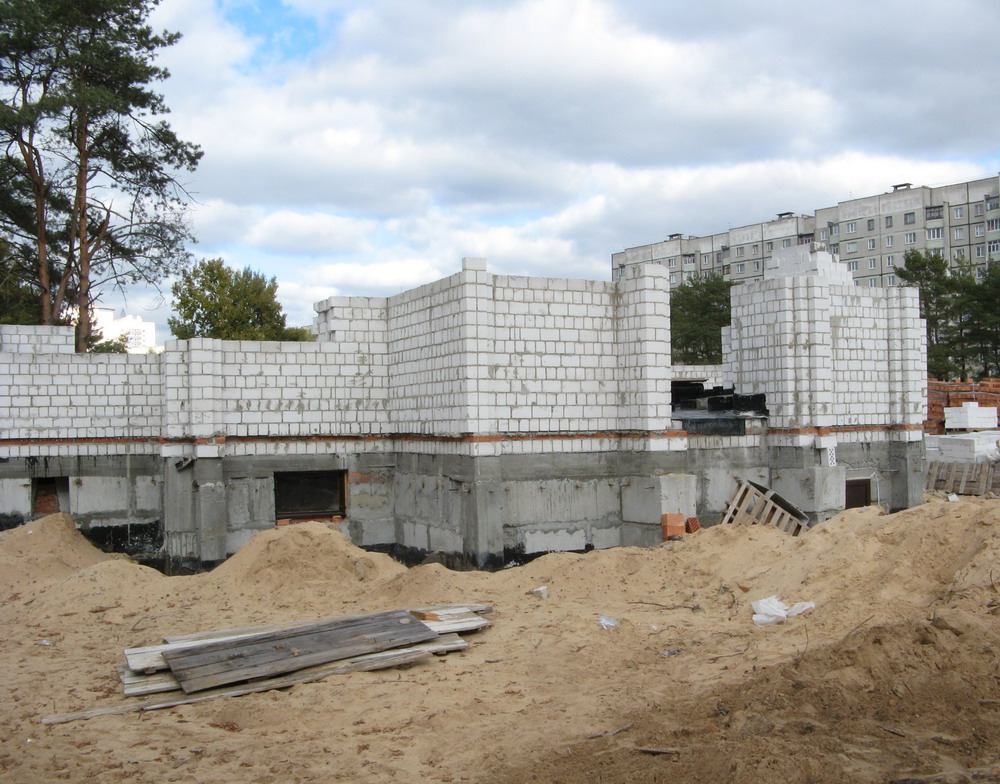 Узвядзенне царквы вмч. Панцялеймана 16 кастрычніка 2011 г.