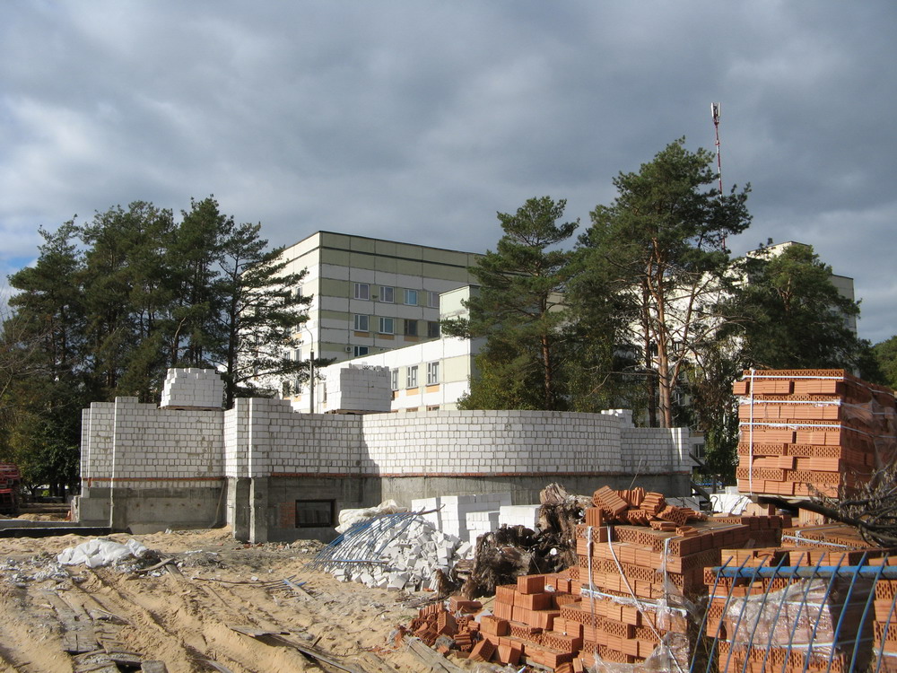 Узвядзенне царквы вмч. Панцялеймана 16 кастрычніка 2011 г.