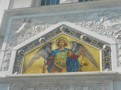 joanikije 
Мозаик Св. Архангела Михаила на северној страни Храма Светог Спиридона у Трсту . 
2016-06-30 11:29:32