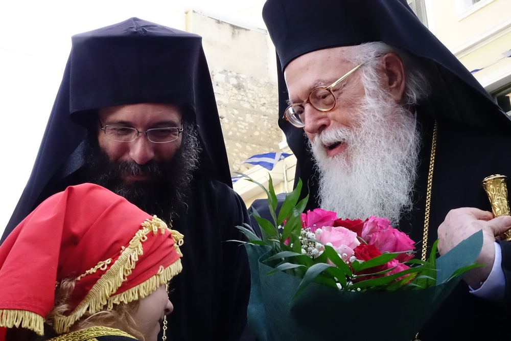 Welcoming of albaniam archbishop Anastasios in St. Titus Cathedral in Heraklion