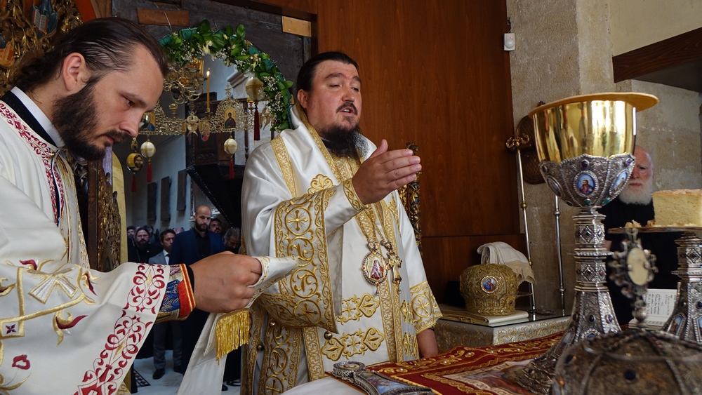 Divine Liturgy in the church of Mother of God "Gonia" in Kolymbari