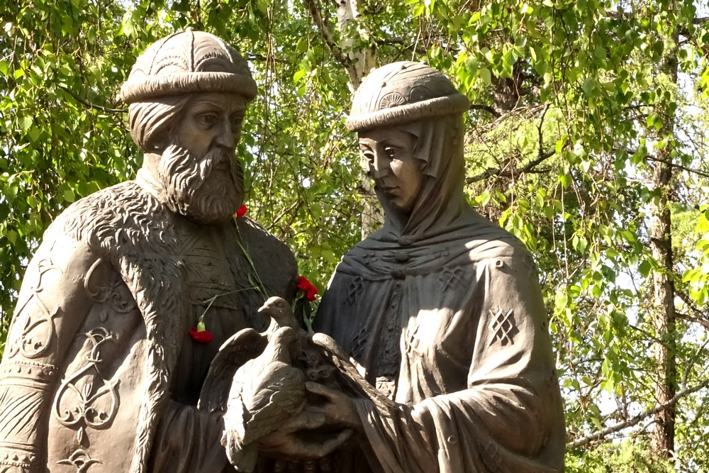 Saints Peter and Febronia monument in Irkuck
