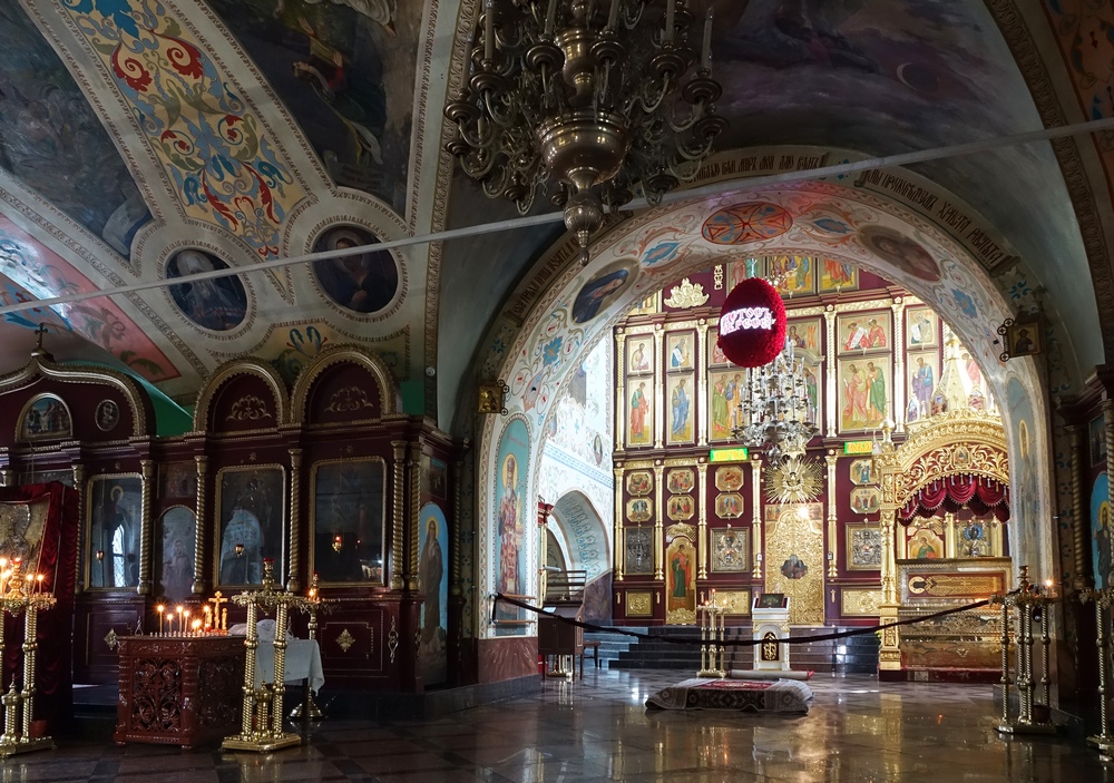 Interior of the main church of Znamienski monastery in Irkuck